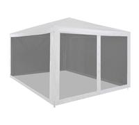 vidaXL Carpa de celebraciones plegable con 4 paredes de malla 4x3 m