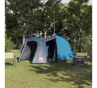 vidaXL Carpa de cúpula Iglú con techo Azul 384 x 254 x 170 cm