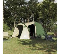 vidaXL Carpa de cúpula Iglú con techo Verde 384 x 254 x 170 cm