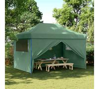 vidaXL Carpa de Fiesta 279 x 410 x 315 cm Verde Tela Oxford