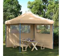 vidaXL Carpa de Fiesta 292 x 292 x 315 cm Beige Tela Oxford
