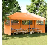 vidaXL Carpa de Fiesta 292 x 580 x 315 cm Naranja Tela Oxford