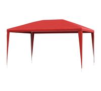 vidaXL Carpa de Fiesta 400 x 300 x 255 cm Rojo PE y acero