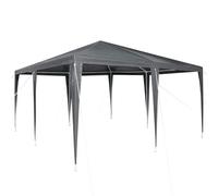 vidaXL Carpa de fiesta Antracita 400 x 400 x 266 cm, plegable, resistente, toldo de jardín