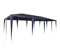 vidaXL Carpa de Fiesta Azul 800 x 400 x 266 cm Polietileno y Acero, Toldo de jardín, Moderno, Plegable, Resistente, Rectangular, para Fiestas, Cubre Eventos, Estructura Temporal