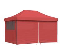 vidaXL Carpa de Fiesta Burdeos 292 x 440 x 315 cm Tela Oxford, Toldo para jardín, Carpa desplegable, Altura Ajustable, Refugio Moderno, Gazebo polivalente, Sombra en Patio