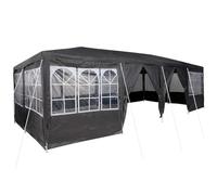 vidaXL Carpa de Fiesta con 12 Paredes Antracita para Eventos al Aire Libre. Mide 400 x 800 cm, es fácil de Montar y Muy Resistente reuniones, buffets y Celebraciones. ¡Una Estructura