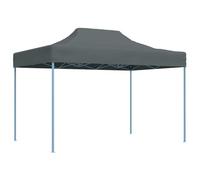 vidaXL Carpa de Fiesta Plegable Profesional Celebraciones Toldo Aire Libre Decoración Pérgola Marquesina Boda Paraguas Parasol Jardín Acero Gris Antracita