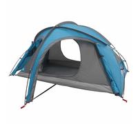 vidaXL Carpa de senderismo con pajarita impermeable para 2 personas, color azul, moderna tienda de campaña resistente al agua, diseño ligero y portátil, fácil instalación, 1 persona al aire libre