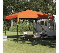 vidaXL Carpa dosel manual 290 x 290 x 251 cm Naranja - Tela, fácil de armar, resistente al agua y UV