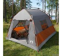 vidaXL Carpa instantánea resistente al agua 2 persona Gris y naranja