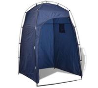vidaXL Tienda de campaña para ducha/WC/vestidor 130 x 130 x 210 cm Azul