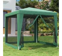 vidaXL Carpa para fiestas con 4 paredes de malla HDPE verde 2,5x2,5 m