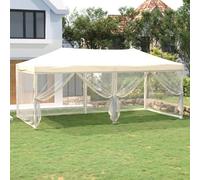 vidaXL Carpa para Fiestas Plegable con Paredes 3x6 m Cenador Color Antracita, Taupé, Azul y mas