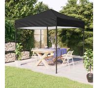 vidaXL Carpa para fiestas plegable negro 2x2 m