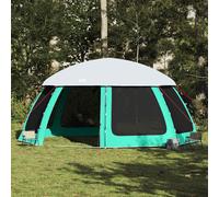 vidaXL Carpa para piscina con desmontables y paredes azul 612x612 cm