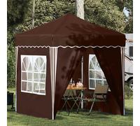vidaXL Carpa Plegable para Fiestas 195 x 195 x 245 cm Marrón