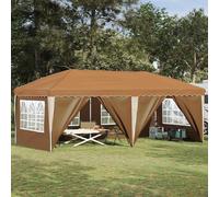 vidaXL Carpa Plegable para Fiestas 575 x 288 x 245 cm Beige