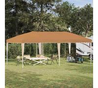 vidaXL Carpa Plegable para Fiestas 575 x 290 x 245 cm Beige
