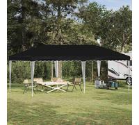 vidaXL Carpa Plegable para Fiestas 575 x 290 x 245 cm Negro