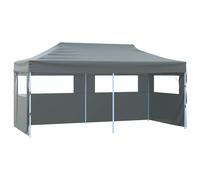 vidaXL Carpa Plegable Profesional con 4 Paredes Acero 3x6m Tienda Color Antracita, Azul, Blanco y mas