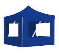 vidaXL Carpa Plegable Profesional con Paredes Aluminio Jardín Parasol Color Azul, Blanco, Antracita y mas