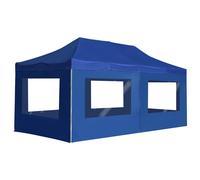 vidaXL Carpa Plegable Profesional con Paredes Aluminio 6x3 m Terraza Casa Color Azul, Antracita, Blanco y mas