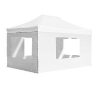 Carpa Plegable Profesional Con Paredes Aluminio Blanca 4,5x3 M Vidaxl