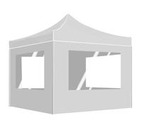 vidaXL Carpa Plegable Profesional con Paredes Aluminio Jardín Parasol Color Azul, Blanco, Antracita y mas