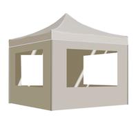 Carpa Plegable Profesional Paredes Aluminio Color Crema 2x2 M Vidaxl