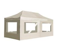 Carpa Plegable Profesional Y Paredes Aluminio Crema 6x3m Vidaxl