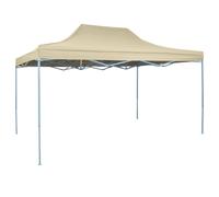 vidaXL Carpa pleglable Pop-up 3x4,5 m blanco crema