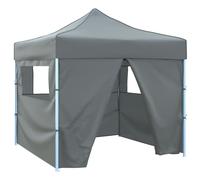 vidaXL Carpa pleglable Pop-Up con 4 paredes antracita 3x3 m