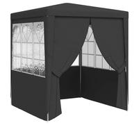 vidaXL Carpa Profesional Fiestas y Paredes Toldo Aire Libre Decoración Pérgola Marquesina Boda Paraguas Parasol Celebraciones Jardín Gris Antracita