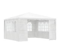 vidaXL Carpa Profesional para Fiestas con Paredes Blanco 90 g/m² 4x4 m