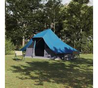 vidaXL Carpa Tipi 10 persona Azul tafetán