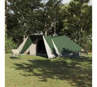 vidaXL Carpa Tipi con techo Verde 660 x 456 x 200 cm tafetán