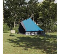 vidaXL Carpa Tipi 8 persona Azul tafetán