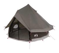 vidaXL Carpa Tipi con techo Marrón Gris 250 x 250 cm Poliéster y Acero