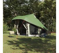 vidaXL Carpa Tipi con techo Verde 508 x 470 x 300 cm tafetán