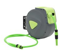 vidaXL Carrete de manguera retráctil automático de pared 20+2 m