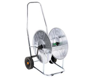 vidaXL Carrito carrete para manguera de 80 m 3/4" acero