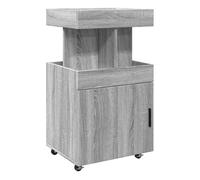 Vidaxl carrito de bar madera de ingeniería gris sonoma 50x41x89 cm