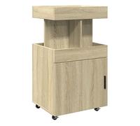 Vidaxl carrito de bar madera de ingeniería roble sonoma 50x41x89 cm