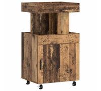 vidaXL Carrito de Bar Madera Envejecida 50 x 41 x 89 cm