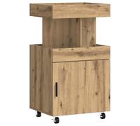 vidaXL Carrito de Bar Roble Artisan 50 x 41 x 89 cm