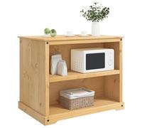 VidaXL - Carrito de cocina (2 unidades, cera de miel, 112 x 77 x 91,5 cm, carrito de cocina, moderno, gran almacenamiento, diseño moderno, isla móvil rústica, ayuda contemporánea