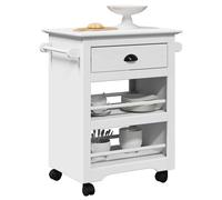 vidaXL Carrito de Cocina BODO Blanco 67,5x45x80 cm, Carrito de Verduras, Carrito, Carrito de Servicio, Carrito de Almacenamiento de Cocina