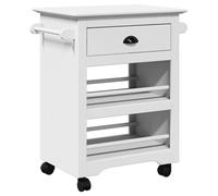 vidaXL Carrito de Cocina BODO Blanco 67,5x45x80 cm, Carrito de Verduras, Carrito, Carrito de Servicio, Carrito de Almacenamiento de Cocina