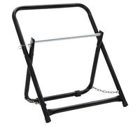 vidaXL Carrito de rollo de manguera acero negro 48 cm 45 kg